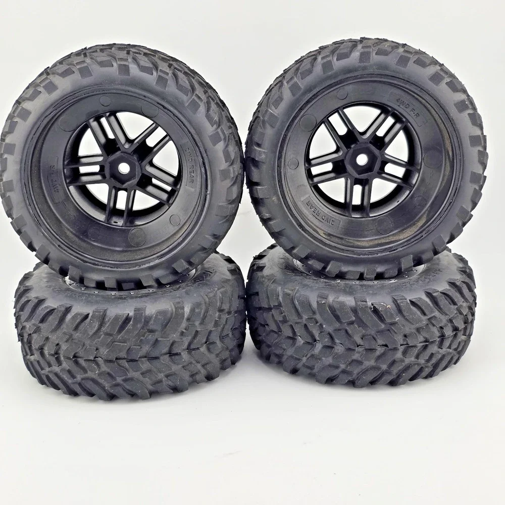4x Traxxas Slash 4x4 Spec 1/10 Short Course Truck Tires on 12mm Hex Wheels